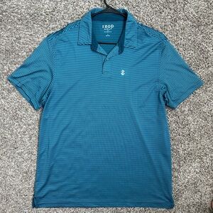 IZOD Men's Performance Golf Greenie Stripe Polo